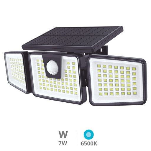 Aplique solar LED Marlo con sensor de movimiento y crepuscular 7W 6500K REF: 200210032