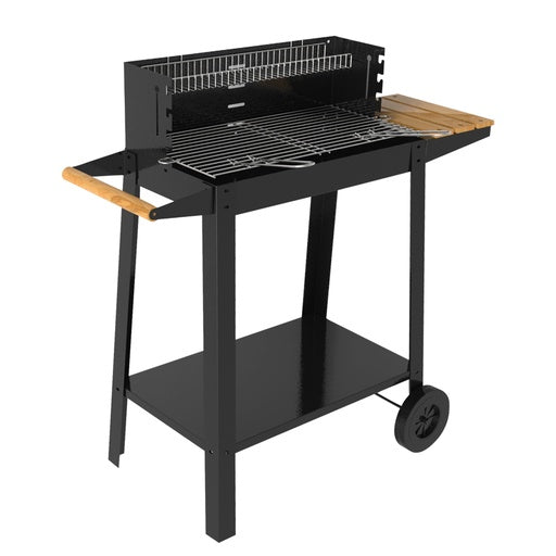 Barbacoa carro portátil Musters de acero para carbón 520mm x 270mm REF: 401000006