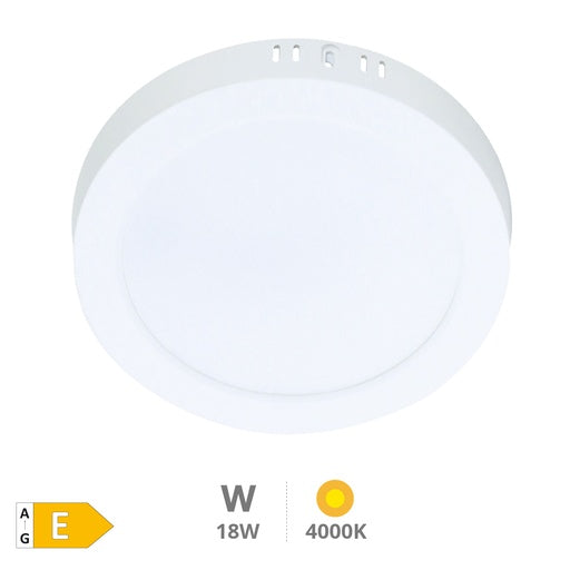 Downlight superficie LED redondo 18W Blanco