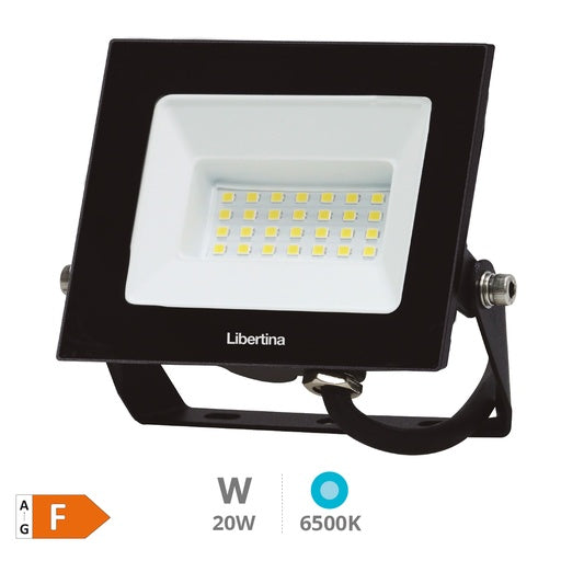 Proyector LED 20W 6500K IP65 Negro