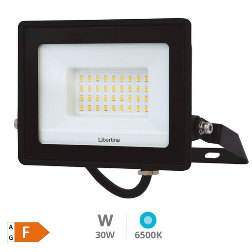 Proyector LED 30W 6500K IP65 Negro