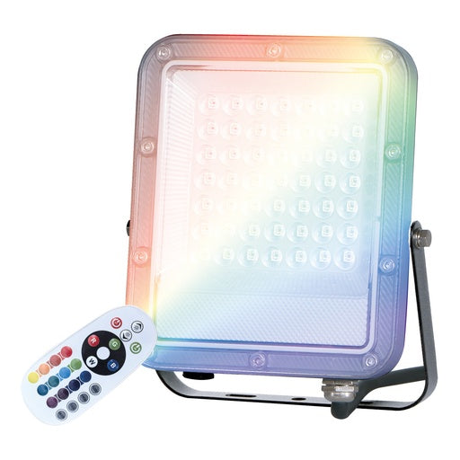 Proyector aluminio LED Kintore 30W RGB + 1800K IP65 Gris REF: 202600130