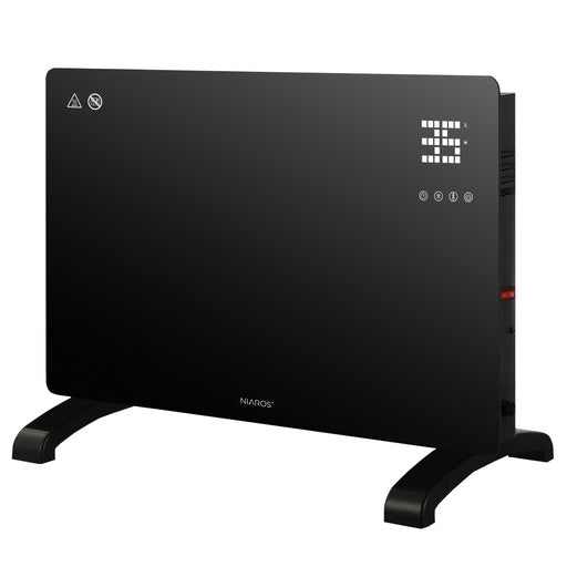 Radiador convector de cristal inteligente Zanthus Máx. 1500W Negro REF: 301025001